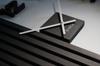 Black Wooden Lamella Wall Clock 60cm