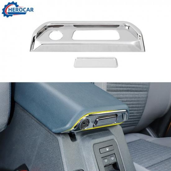 ABS Chrome Car Armrest Box Switch Decoration Cover Stickers for Ford Bronco 21+