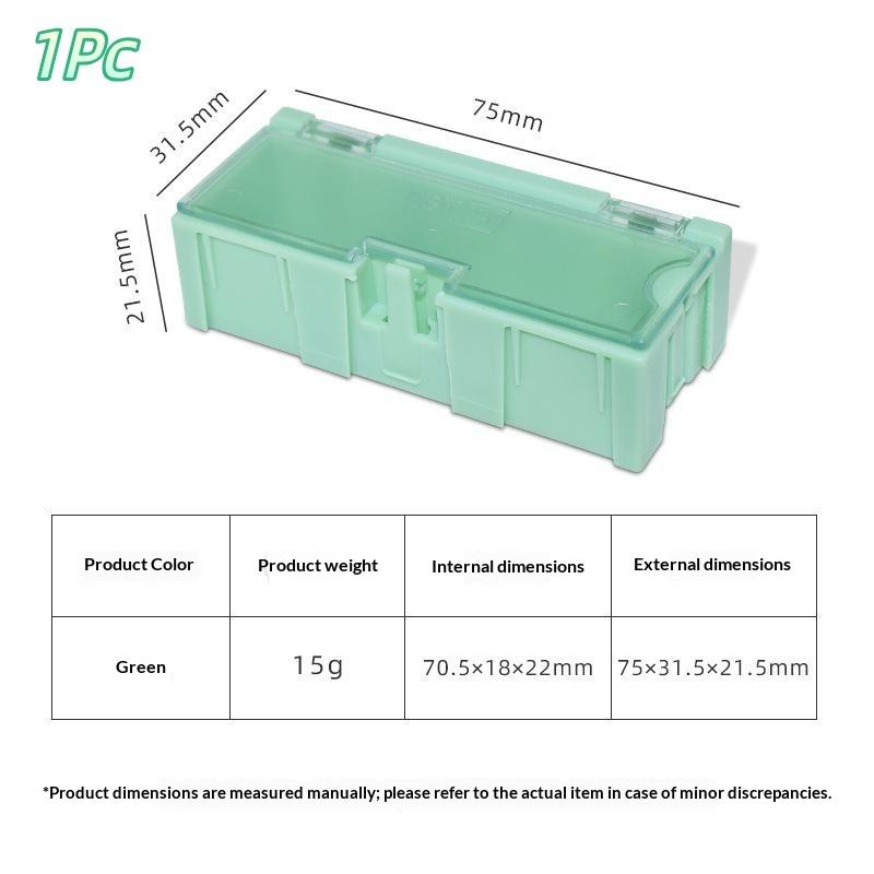 1/2 Pcs Smd Smt Ic Electronic Component Mini Storage Box For Small Parts Jewelry Diy Tools