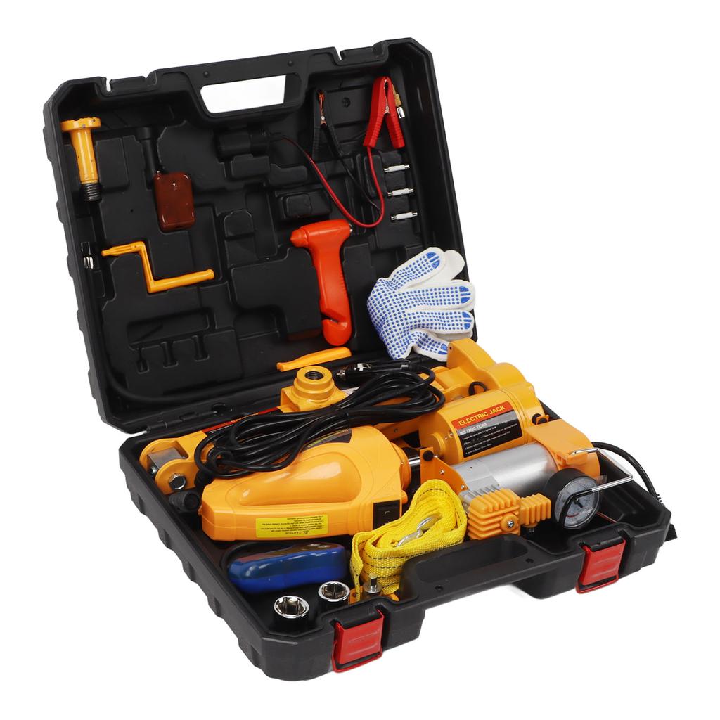 Electric Car Jack Kit 12V Portable Scissor Lift Jack Car Repair Tool with Electric Impact Wrench Tir