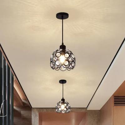 Průměr 20cm Železné umění Stropní svítidlo Rozptýlené světlo Romantická atmosféra Evropský styl Vnitřní osvětlení E27 AC 220V Umělecká dekorace