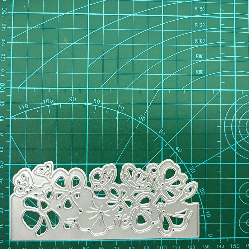 Metall-Stanzformen mit Blumen und Schmetterlingen, Spitze, für Grußkarten, Scrapbooking, Prägeschablonen, Kartenherstellung, Basteln, Dekor