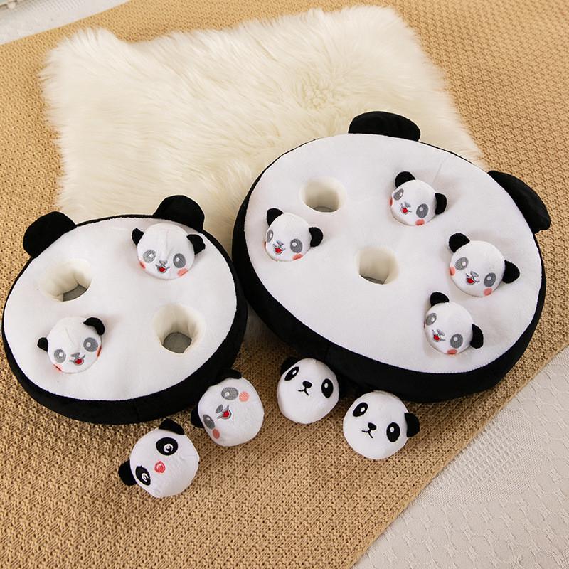 Frühkindliches Karotten-Stofftier Für Kinder Mit Entzückenden Panda- Und Doraemon-Designs Und Kurzem Plüschstoff