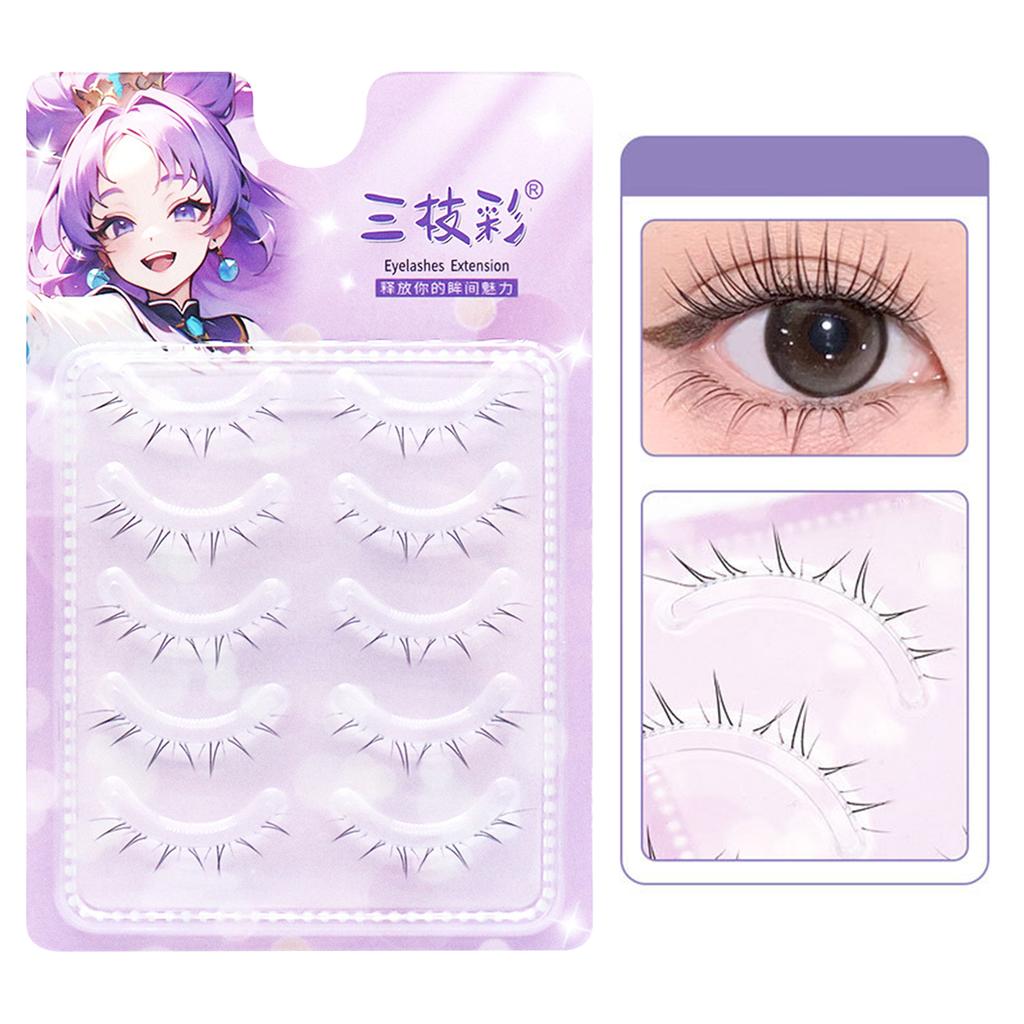4-8mm Realistic Lower Eyelashes Soft Manga Bottom Cluster Lashes for Dating Wedding Daily Use