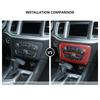 Car Carbon Fiber Look Interior Central Control Air Conditioning Panel Cover Tirm For Dodge Charger 2016-2021