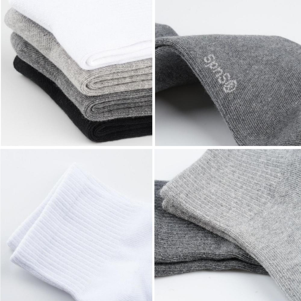 Sockpiens Men's Premium Short-Sleeve Sports Band Socks[7~9.5(US)6.5~9(UK)40~42.5(EU)] 8-Pair Set