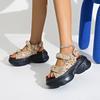 2025 Neue Sommer Damen Römische Plateau-Sandalen Rutschfeste Designer Schuhe Lässige Bequeme Strand Damen Sandalen Sandalias De Mujer