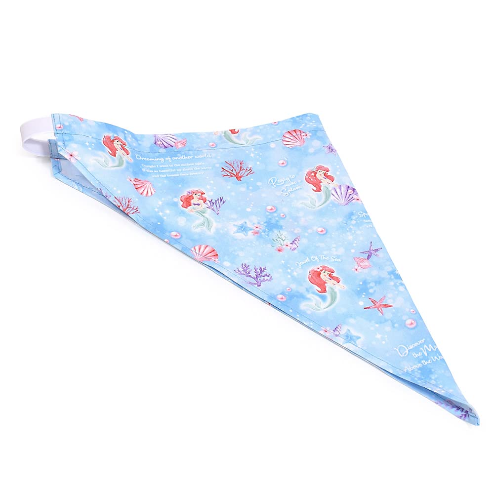 COLORFUL CANDY STYLE Disney Apron Ariel THE LITTLE MERMAID Princess Ariel Set Stylish Kids Apron and Headscarf Set Elastic Kids Apron Stylish Toddler