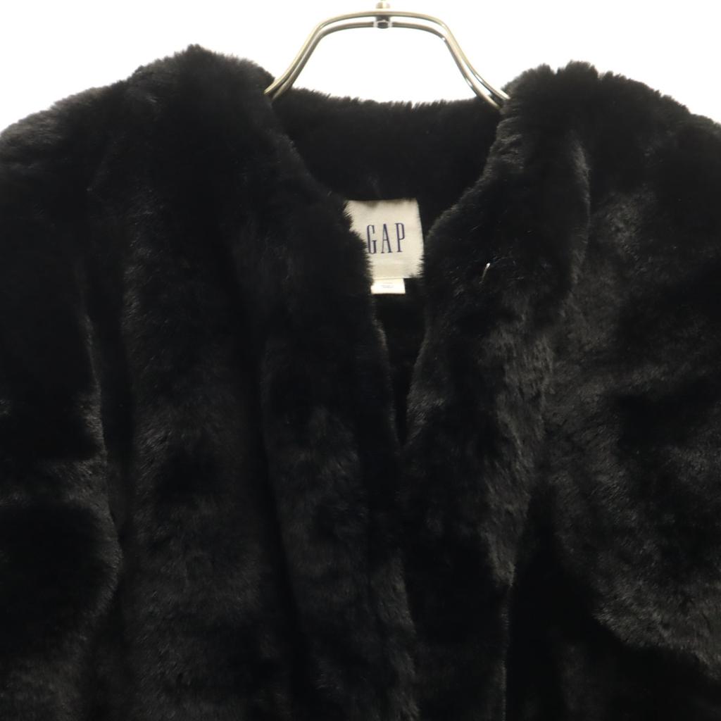 Gap Fake Fur Coat XXS Black Women Used
