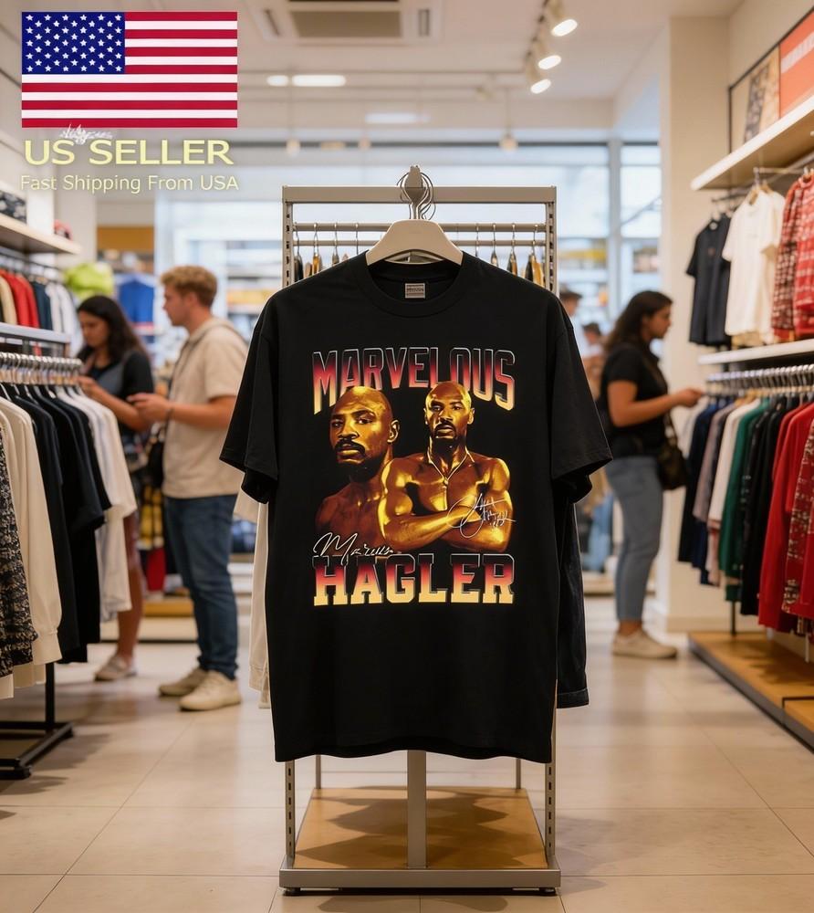 Marvelous Marvin Hagler boxer Tshirt Black Short Sleeve All Sizes Unisex T-Shirt XXXXL