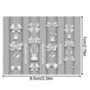 Cartoon Silicone Nail Art Mold Cute Rabbit Bow Relief 3D Transparent Nail Template Nail Art Decorations Manicure Tool Diy