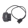 48cm 18.9in OBD Power Adapter Cable with Switch Button ACC Mode Low Voltage Protection for Dash Camera Phone Charging