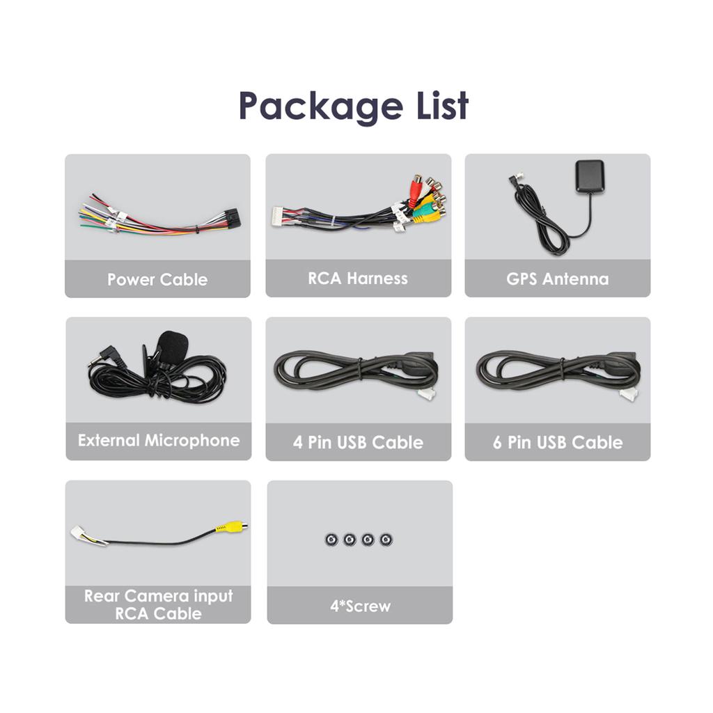 Car Radio Ossuret  1Din 10 Inch Touch Screen 360°  Rotatable Android 13 GPS