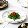Nordic Salad Plate Golden Inlay Dinner Dish Marble Pattern Steak Plates Home Hotel Ceramic Food Dishes Tray Drop