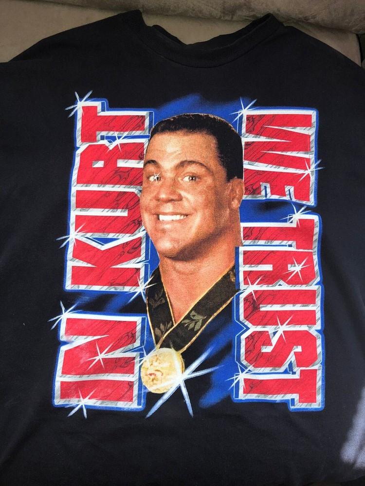 Kurt Angle Wrestler Men T-shirt Black Cotton Tee All Sizes S To 5XL JJ5172