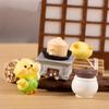 DIY Mini Yellow Duck Figurines Cute Duck Figurines Miniature  Home Office Desktop Decor