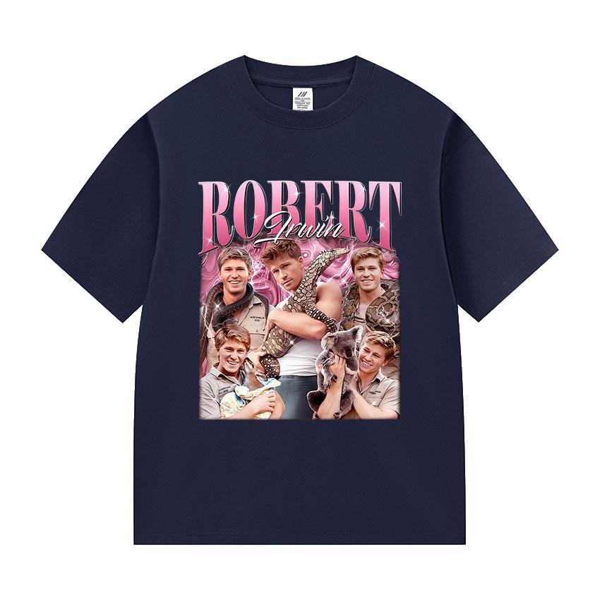 Funny Robert Irwin Wildlife Zoo Graphic T Shirt Unisexs Vintage Fashion Oversized Cotton Tshirts Unisex Harajuku Clothing Tshirt