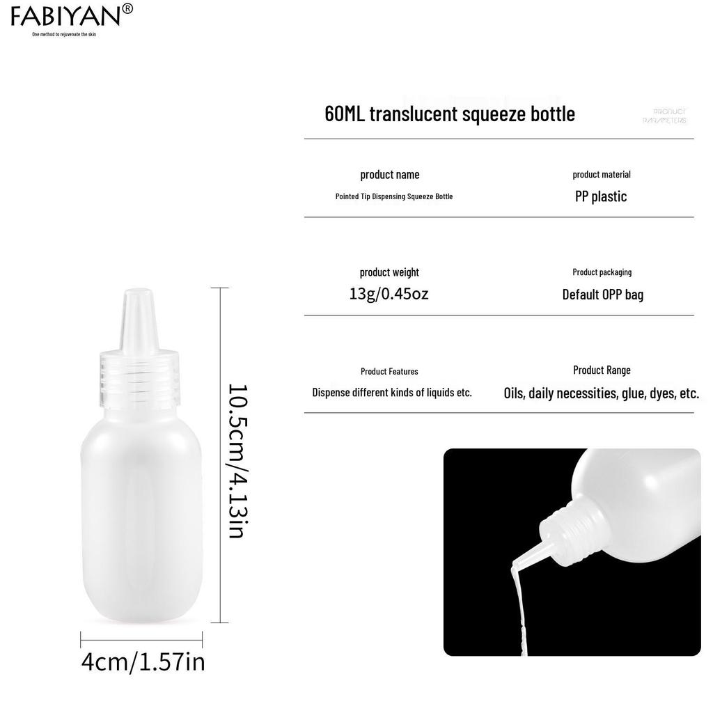 Nachfüllbare Plastik-Quetschtube für Lotion, Gesichtswaschgel, Creme, Nagellackentferner - Spitze, Reisefreundlich, Auf Lager