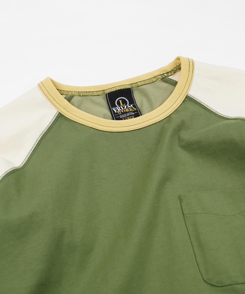 FRIZMWORKS Color Block Raglan Tee _ Olive