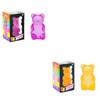 Squishy Cute Bear Maltose Squeeze Toy NeeDoh Stress Relief Fidget Colorful Sensory Toys Boxed Soft Slow-Rebound Squishies for Adults Gifts