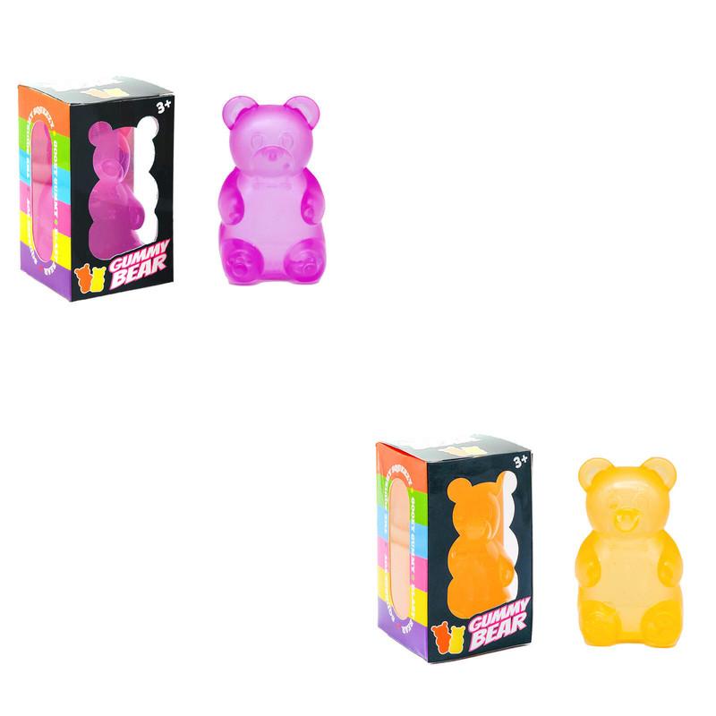 Squishy Cute Bear Maltose Squeeze Toy NeeDoh Stress Relief Fidget Colorful Sensory Toys Boxed Soft Slow-Rebound Squishies for Adults Gifts