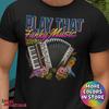 Play That Funky Music T-Shirt and Kids Shirt: Accordion Rock Music Shirt and Kids Shirt