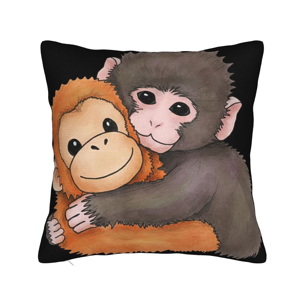 Pillow Case Cuddle Therapy Love You More Punch Monkey Baby Makak Cute Comfy Pillow Cover For Car Home Decor Cute Pillowcases