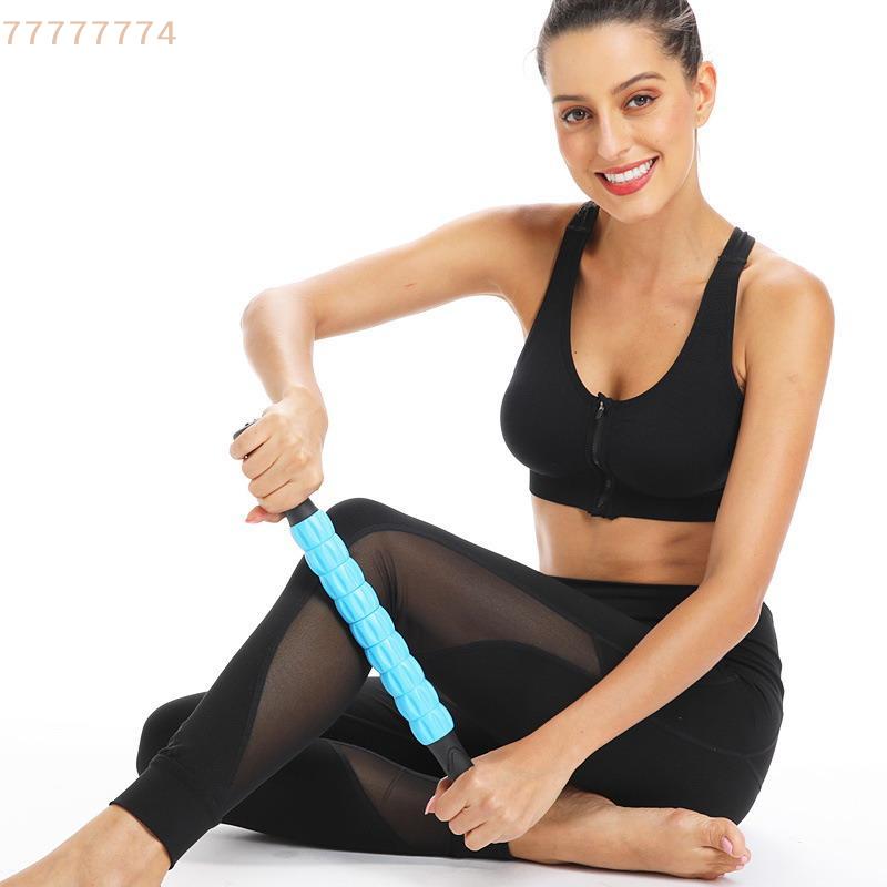 Gear Massage Stick Yoga Deep Muscle Relaxation Massage Shaft Personal Training Fascia Roller Plastic Roller Stick Shaft Fitness