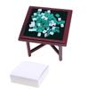 1:12 Dollhouse Miniature Simulation Mahjong Table And Chair Model Furniture Home Model Decor Toy Doll House Accessories