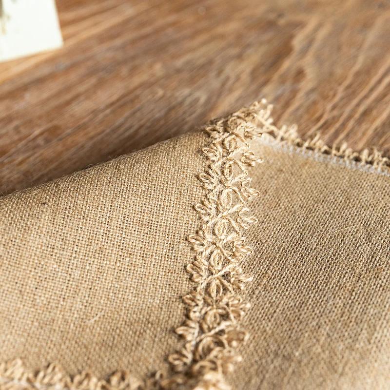 4pc 30X45cm Placemats Rectangle Boho Natural Jute Tassel Table Mats for Kitchen Vintage Dining Rustic Farmhouse Table Decoration