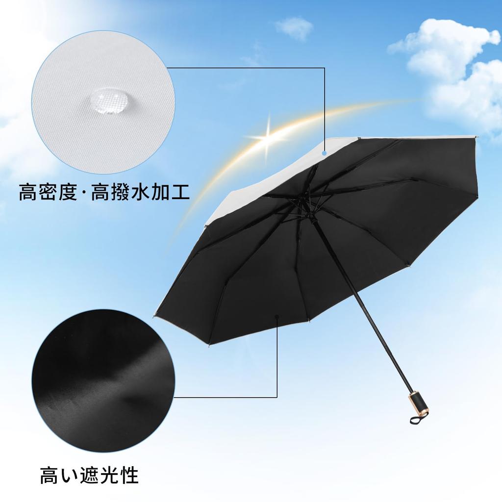 Slunečník Světlo Teplo Skládací UV Vítr Voda Pro slunečné i deštivé UPF50+ blokující, blokující, Kompaktní, slunečník, blokující, odolný, vodoodpudivý, dny,