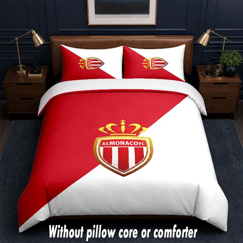 Monaco FC Design Bed Bedding Set 1 Duvet Cover + 2 Pillowcases Soft Breathable Household Bed Linens