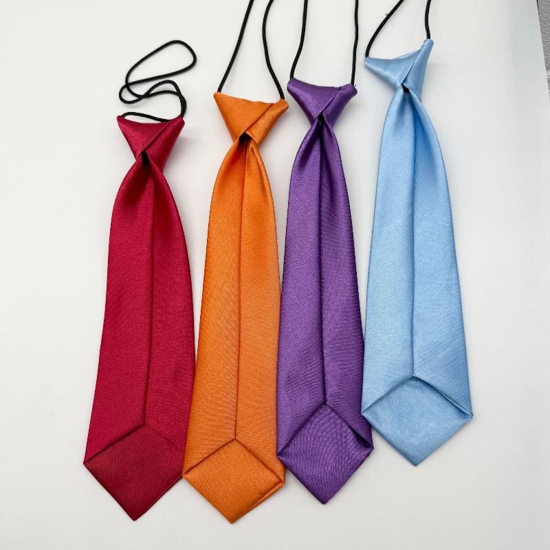 Petits Élastiques pour Enfants Élastiques Couleur Pure Accessoires d'Activité pour Bébés Filles Cravates pour Uniforme Scolaire Enfants
