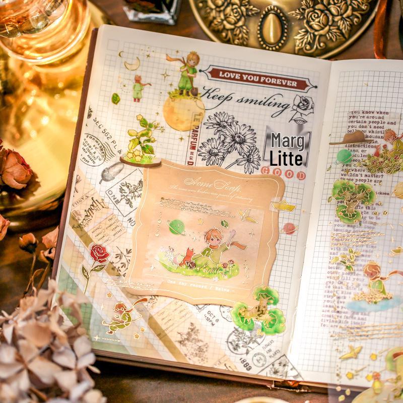 Mr. Paper Prince Star Dream 3D Flat Sticker - Creative PVC Handbook Material