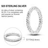 925 Silver Women Finger Rings Luxury Colored Pave Cz Geometric Elements Stackable Girl 'S Fashion Ring 