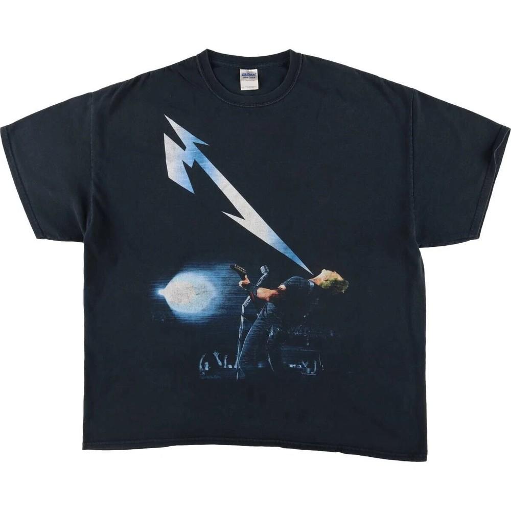Футболка с графическим принтом Metallica Black Rock Для фанатов S-4XL Унисекс L