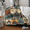 Adventure Biker Theme Customize Your Name Home Blanket S Comfortable Soft Lightweight Multipurpose Blanket For Picnics Sofas Offices Beds Living Rooms