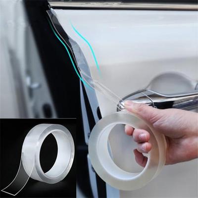 Auto pára-choques tira acessórios à prova de riscos adesivos de carro fita nano adesivo porta do carro proteger protetor do peitoril da porta multifuncional