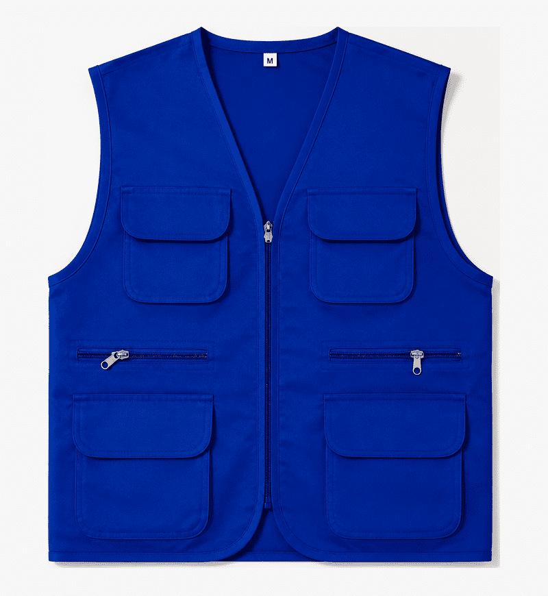 Custom Logo Multi-Pocket Volunteer Vest for Community and Photography Events