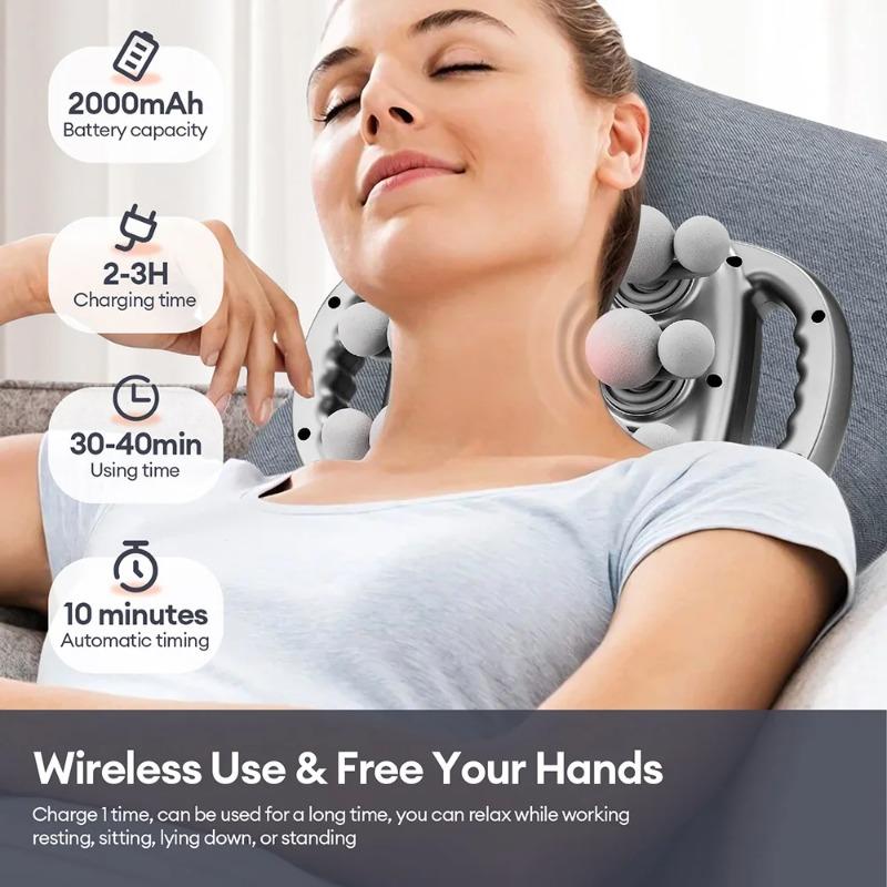 18-Head Fascia Gun High-Frequency Vibration Body Massage Gun Back and Waist Massager Neck Shoulder Massager Muscle masajeador