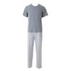 Basic Solid Top And Geometric Pants Set P3901m