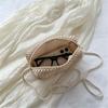 Summer Mini Handwoven Beach Bags for Women Small Fresh Crossbody Straw Pouch Square Bag Makeup Pouch