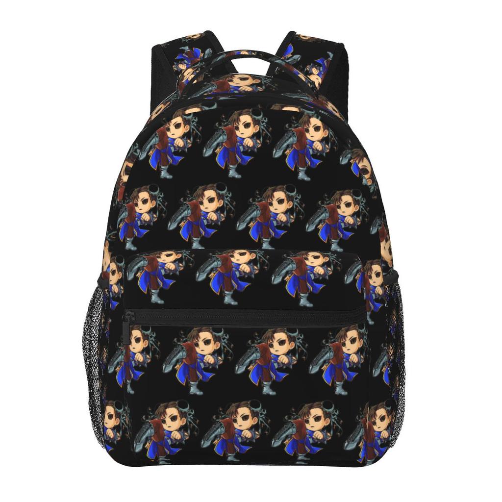 Street Fighter Chun Li Backpacks Boys Girls Bookbag Children School Bags Cartoon Laptop Rucksack Shoulder Bag Large Capacity