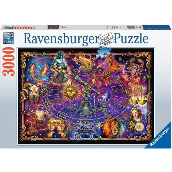 Puzzle 3000 pieces Signes du zodiaque, Puzzle adultes, Animaux, corps humain &amp; nature, Espace, Des 14 ans, 16718, Ravensburger