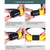 Bicycle Combo Lock 5 Digits Combination Motorcycle Scooter Anti-Theft Steel Wire Safety Lock Cycling Equipment