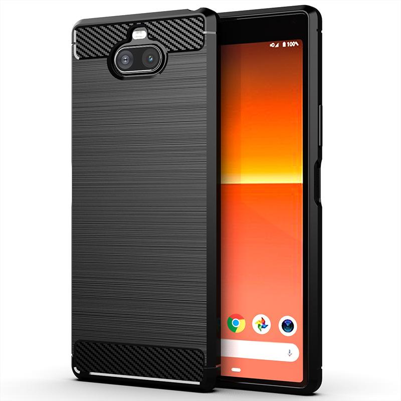 Suitable for Sony Xperia 8 phone case, Sony ACE2 protective cover, Sony 8 brushed full-cover anti-drop soft case Black(Sony Xperia8)