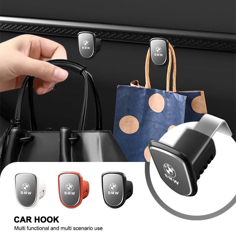 Car Headrest Hook Storage Hanger For BMW E91 X5 E70 F11 E30 F31 X3 F25 F32 x7 Back Seat Organizer Holder Keychain Accessory gzbf35