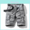 Summer Cargo Shorts For Men With Multiple Pockets And Cotton Fabric For Casual Urban Wear