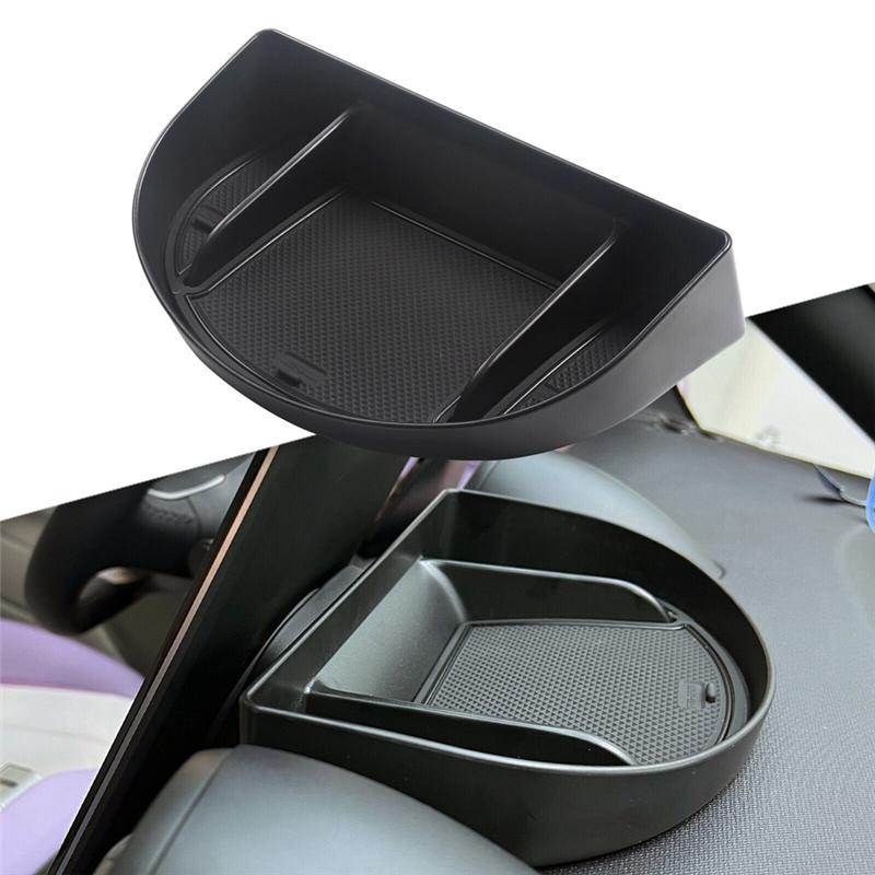For BYD Dolphin 2023 2024 Central Control Lower Storage Box , Water Cup Cover , Rear Screen Organizer Accessories - 4PCS