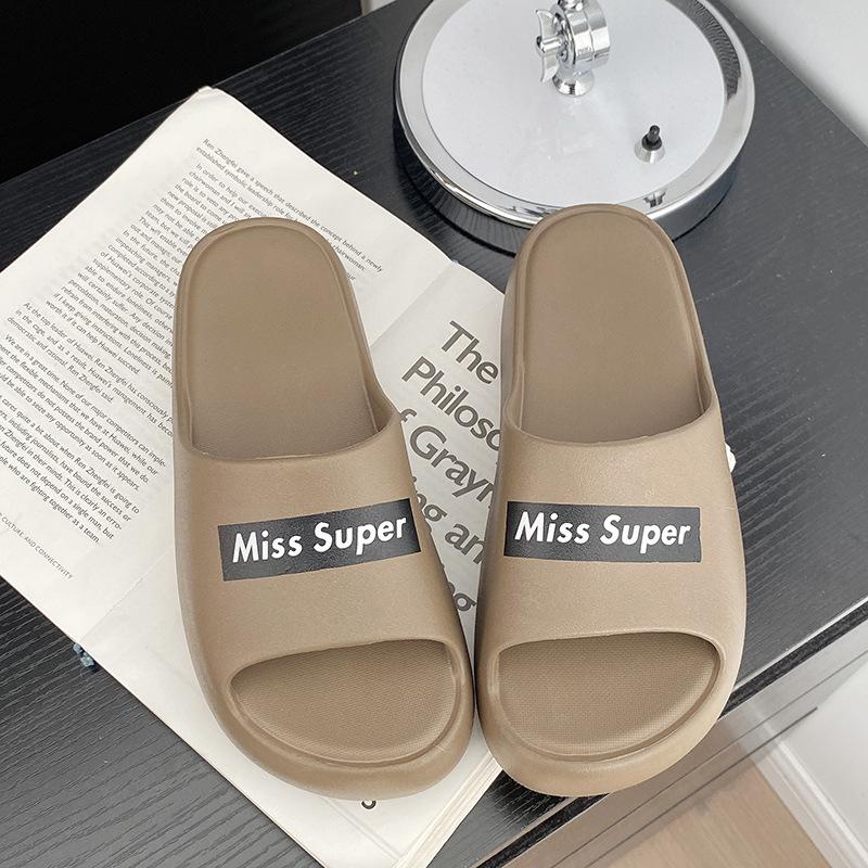 

Модные 7,5 см Модные Летние Ева Тапочки Летние Женские Толстая Подошва Нескользящие Домашние Комнатные Уличные Парные Тапочки Банные Шлепанцы 39-40 коричневый